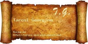 Tarcsi Georgina névjegykártya